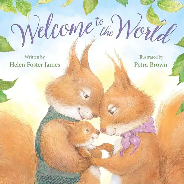 تصویری از یک خانواده سنجاب در یک لحظه خانوادگی از روی جلد کتاب کودک