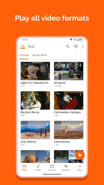 پخشکننده VLC اندروید – تصویر ۱