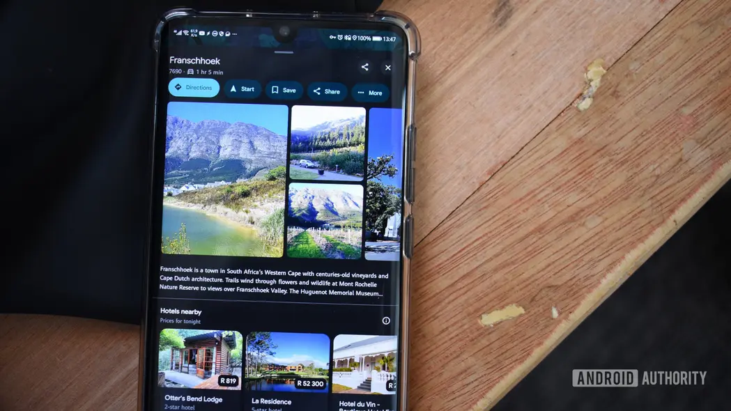 نقشهٔ گوگل – برنامهٔ سفر