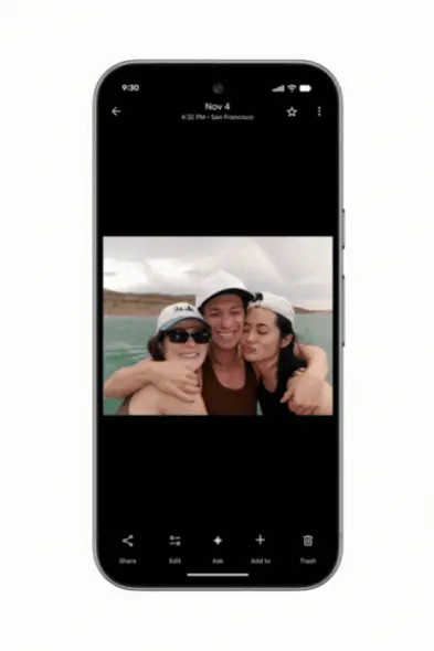 به‌روزرسانی‌های ویرایش چهره در Google Photos