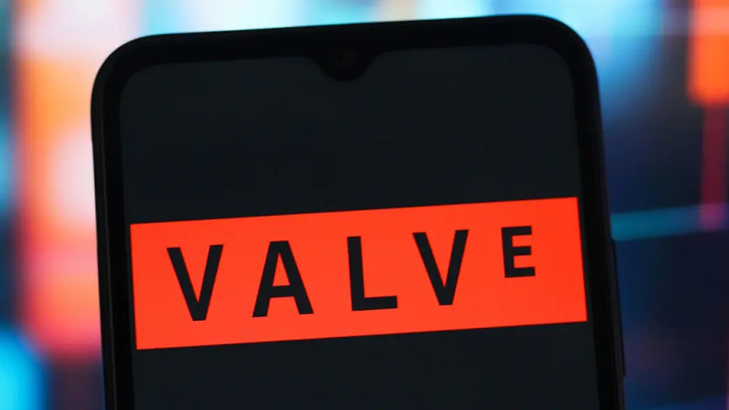 لوگوی Valve روی صفحهٔ تلفن هوشمند