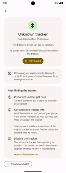 ضربه زدن بر مراحل بعدی پس از یافتن ردیاب