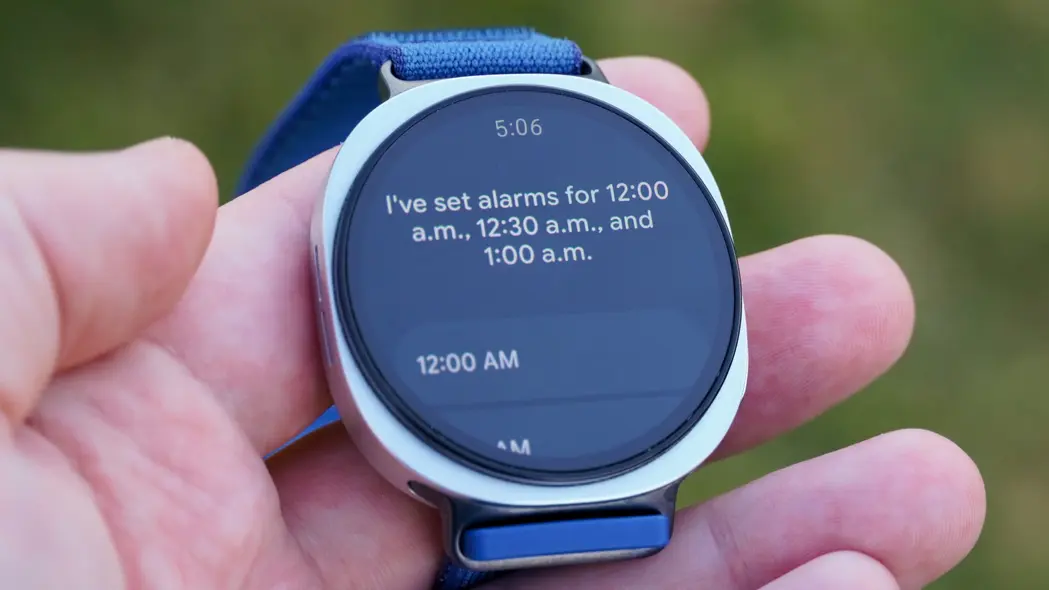 تنظیم زنگها روی Samsung Galaxy Watch 8 با جیمینی.