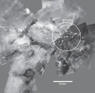نمای تیتان از ۳۴ km بالای سطح