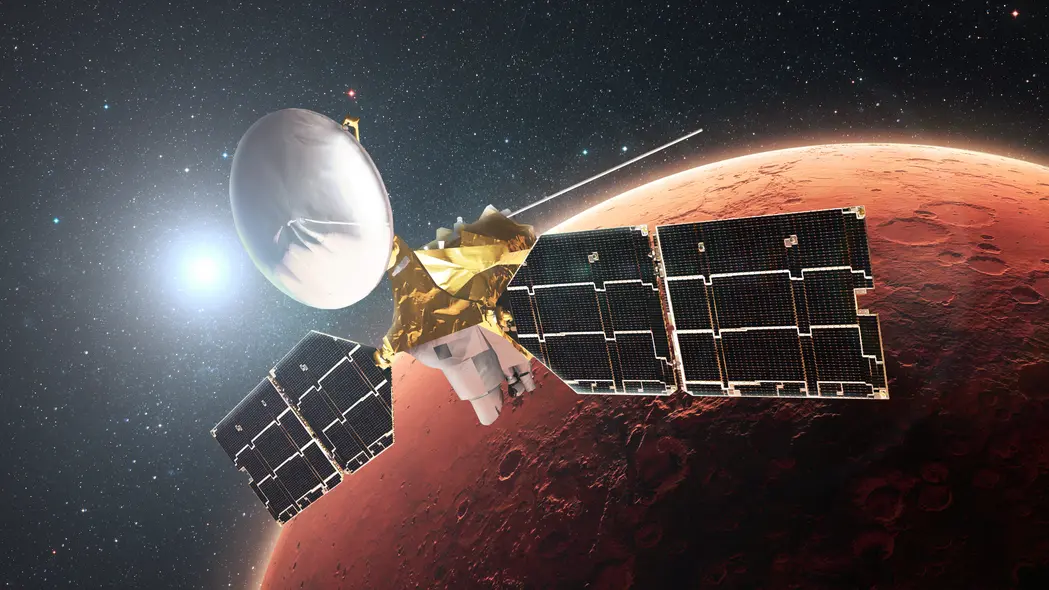 تصویر هنری از مدارگیر مریخ ناسا