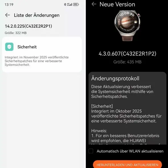 بهروزرسانیهای هوآوی پورا ۷۰ Ultra و واچ ۴ Pro