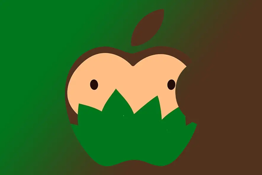 لوگوی Sneaky Sasquatch داخل لوگوی اپل