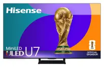 تلویزیون Hisense با پسزمینه انتزاعی