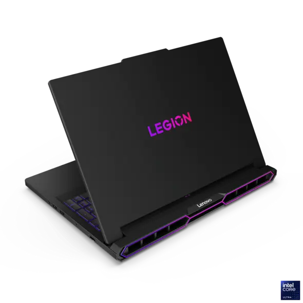 لپتاپی با دو نوشته «Legion» که بر پشت آن چاپ شده است