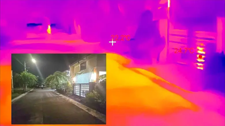 استفاده از Thermal Master P1 برای تشخیص انسان‌ها و حیوانات از دور