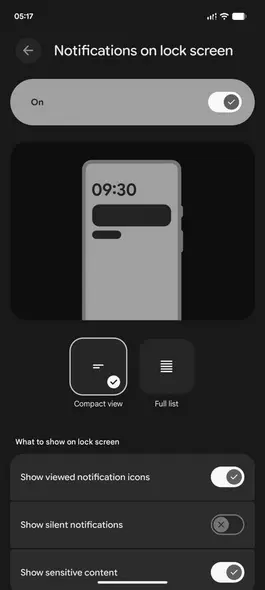 نمایش اعلان‌های حساس در اندروید
