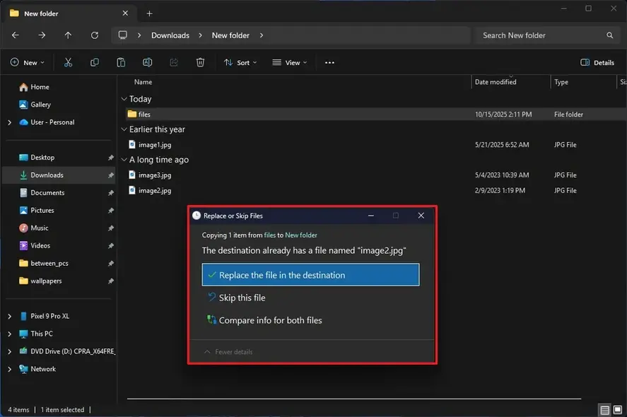 حالت تاریک اکسپلورر فایل ویندوز ۱۱