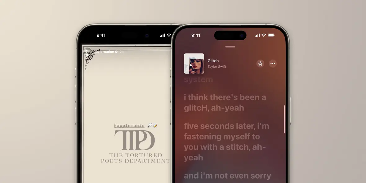 Taylor Swift معماهایی دربارهٔ «دپارتمان شاعران رنج‌دیده» با متن‌های موزیک اپل به اشتراک می‌گذارد