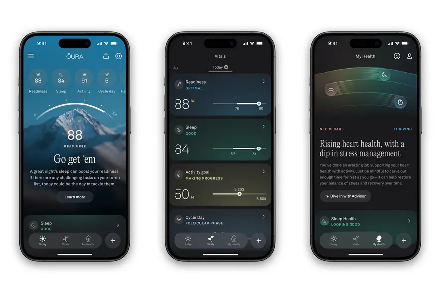 متوجه شدم زبان برنامه Oura تشویق‌های ملایم‌تری ارائه می‌دهد