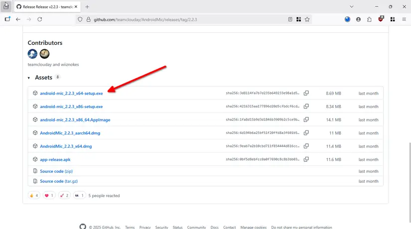 دانلود AndroidMic از گیتهاب