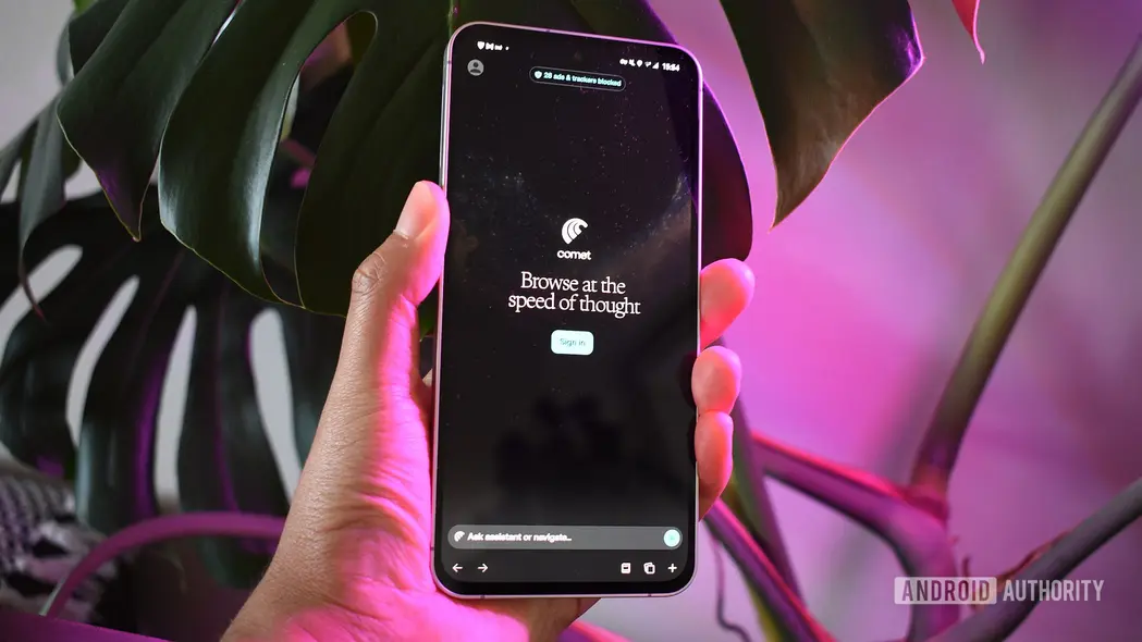 مرورگر پرپلکسیتی کومت برای اندروید