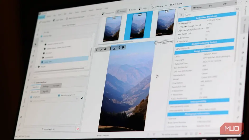 digiKam بر روی لپتاپ ویندوز ۱۱ در حال اجرا