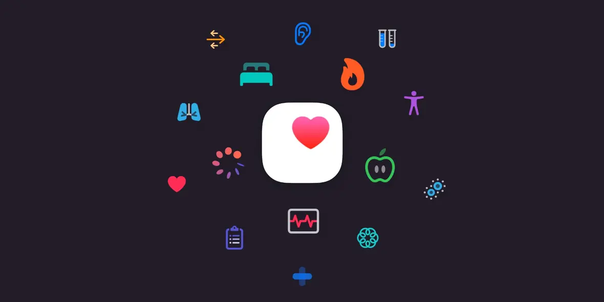 نمودار ویژگی‌های Apple Health