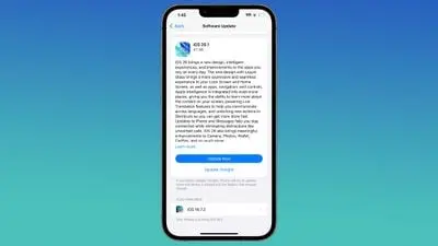 به‌روزرسانی iOS 18 به iOS 26